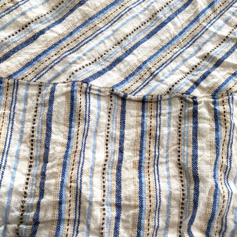 Lane Bryant Women's Linen Blend Pull On Striped Skirt - Picture 9 of 9